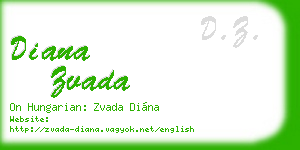 diana zvada business card